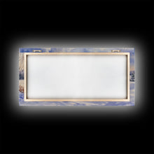 Cargar imagen en el visor de la galería, Farmhouse Christmas decor Framed Canvas Print snowy white farmhouse with wreath winter wonderland holiday decor best gift Christmas wall art
