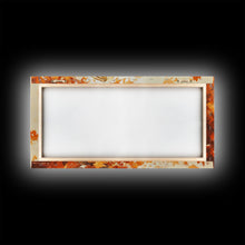 Load image into Gallery viewer, Cowboy and Fall Leaves, Framed Canvas Print Seasonal Wall Art Christmas Cowboy Gift Winter Landscape Wall Decor
