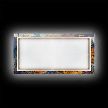 Load image into Gallery viewer, Close-up of Western cowgirl in fall foliage, Framed Canvas Print, modern tall art farmhouse gallery wall, rustic cowboy aesthetic wall print
