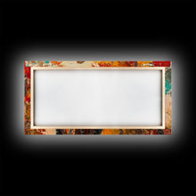 Load image into Gallery viewer, Cowboy Riding Through The Autumn Trees, Framed Canvas Print, Rustic Farmhouse Wall Art, Boho Style Seasonal Watercolor Painting
