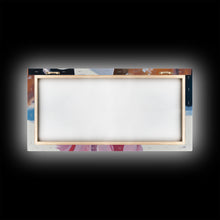 Load image into Gallery viewer, Cowgirl Enjoying A Cup of Coffee, Framed Canvas Print, Winter Wall Art, Pink Decor, Gift For Her, Seasonal Winter Home Decor
