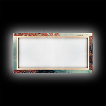 Load image into Gallery viewer, Fall On The Lake, Watercolor Landscape Painting Framed Canvas Print, retro holiday decor wall art with nostalgic vibe
