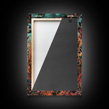 Load image into Gallery viewer, Dark Demon with Menacing Smile Framed Canvas Print, Halloween Art, Creepy Wall Art, Spooky Home Decor, Scary Art, Creepy Living Room Decor
