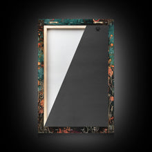 Load image into Gallery viewer, Enchanted Demon Under Full Moon Framed Canvas Print, Halloween Art, Creepy Wall Art, Spooky Home Decor, Art, Haunting Living Room Decor
