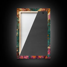 Load image into Gallery viewer, Day of the Dead Doll with Floral Crown Framed Canvas Print, Halloween Art, Creepy Wall Art, Spooky Home Decor, Scary Art, Unique Wall Decor
