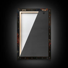 Load image into Gallery viewer, Creepy Clown Playing Guitar, Framed Canvas Print, Spooky Circus Art, Halloween Wall Decor, Horror Clown Illustration, Creepy Home Decor
