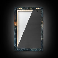 Load image into Gallery viewer, Dark Gothic Hallway Halloween Art, Spooky Hallway, Haunted Passage, Creepy Architecture, Gothic Decor, Framed Canvas Print
