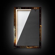 Load image into Gallery viewer, The Pizza Ghost, Framed Canvas Print, Funny Halloween Wall Art
