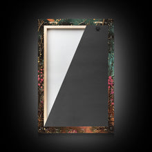 Load image into Gallery viewer, Enchanted Gothic House Framed Canvas Print, Halloween Wall Art, Spooky Art, Home Decor, Living Room Decor, Gothic Artwork, Haunted House
