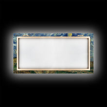 Load image into Gallery viewer, Haunted Countryside, Framed Canvas Print, Spooky Starry Night Inspired Halloween Wall Art
