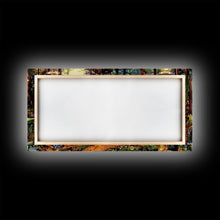 Load image into Gallery viewer, Colorful Haunted Grave Yard In The Spring Time, Framed Canvas Print, Spooky Wall Art, Halloween Spooky Season Decor
