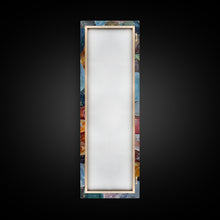 Load image into Gallery viewer, Colorful Textured Canvas Painting of Glass Rocks, Nature Art Print for Living Room, Oversized Canvas Art, Narrow Wall Art Print, Modern Art
