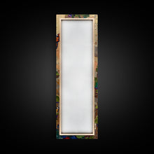 Load image into Gallery viewer, Colorful Abstract Framed Butterfly Canvas Art, Gouache Style Painting, Botanical Wall Art, Oversized Long Narrow Wall Art for Bedroom
