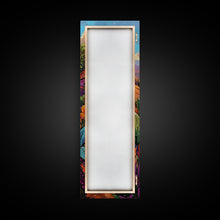 Cargar imagen en el visor de la galería, Colorful Landscape Art, Mountain Wall Art Print, Botanical Art for Kitchen, Impasto Canvas Painting Framed and Printed, Modern Wall Art
