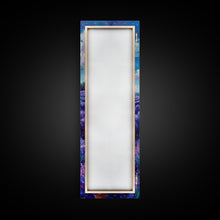 Carregar imagem no visualizador da galeria, Expansive Lavender Fields Under a Bright Sky, Skinny and Tall Art, Bold Framed Canvas Print, Landscape Wall Art
