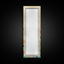 Carregar imagem no visualizador da galeria, Bright Field of Wildflowers Skinny Art Tall Art Japanese Ukiyo-e Inspired Floral Print Framed Canvas Wall Art
