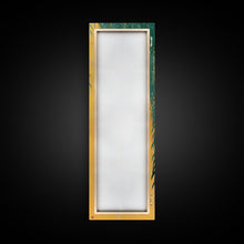 Load image into Gallery viewer, Japanese Skinny Art of Wisteria Hanging Over a Golden Background – Framed Canvas Print
