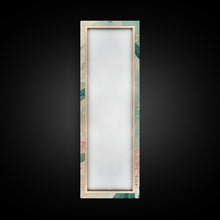 Load image into Gallery viewer, Skinny Art Pink Oleander Flowers In Japanese Style Wood Block Print Elegant Pastel Hues On Framed Canvas Print, Tall Art Ukiyo-e
