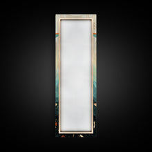 Load image into Gallery viewer, Dragonfly Gathering Night Glow Vibrant Colors Skinny Art Tall Art Framed Canvas Print Japanese Style Art Ukiyo-e Art Wood Block Print Insect Art
