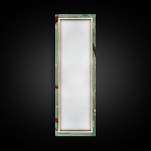 Load image into Gallery viewer, Delicate Sparrows Perched On Cherry Blossoms Under Full Moon Serene Nighttime Setting Captured Tall Framed Canvas Print Nature Scene
