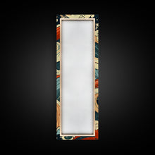 Carregar imagem no visualizador da galeria, Abstract Wave Pattern With Vibrant Colors - Skinny Art Tall Art Framed Canvas Print Japanese Style Art Ukiyo-e Art
