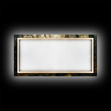 Carregar imagem no visualizador da galeria, Fall leaves floating down the river, autumn, landscape and nature canvas print, oil painting style, neutral wall art
