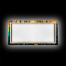 Cargar imagen en el visor de la galería, Fantasy wall art, canvas print, magical forest, fantasy landscape art, ready to hang wall art, bioluminescent glowing fantasy wall decor
