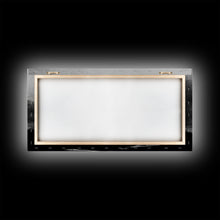 Load image into Gallery viewer, Creepy  Blood moon canvas print, dark fantasy art, black and white art, Halloween, spooky art, horror landscape art
