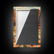 Load image into Gallery viewer, Cowboy in Southwestern Desert Landscape - Framed Canvas Print, Western Wall Art, Desert Scene Art, Cactus Decor for Living Room
