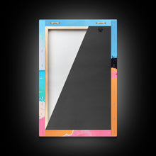 Load image into Gallery viewer, Dynamic Waves Crashing on Vibrant Beach - Framed Canvas Print, Coastal Wall Art, Ocean Vibes Decor for Living Room
