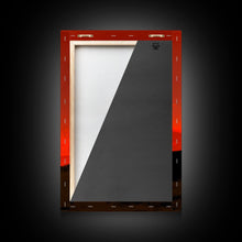 Load image into Gallery viewer, Cowboy Silhouette on Horseback at Sunset | Framed Canvas Print | Western Landscape Art | Rustic Cowboy Wall Art for Living Room
