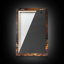 Load image into Gallery viewer, Cowboy Boots and Hat with Flowers Art - Framed Canvas Print, Rustic Wall Decor, Western Bedroom Art, Cowboy Home Decoration
