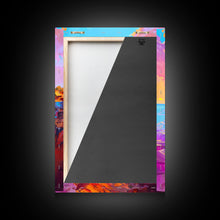 Load image into Gallery viewer, Cowboy on Cliff Edge at Sunset - Colorful Western Landscape Painting, Sunset Wall Art, Living Room Decor, Cowboy Canvas Print
