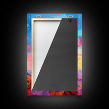 Load image into Gallery viewer, Cowboy on Horseback Overlooking Canyon - Vibrant Western Landscape Art, Sunset Painting, Living Room Decor, Cowboy Canvas Print
