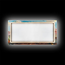 Load image into Gallery viewer, Cowboy Resting with Horse in Desert Landscape, Classic Western Art, Framed Canvas Print, Rustic Wall Decor, Living Room Decoration
