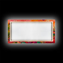 Load image into Gallery viewer, Bright Desert Flowers and Cacti with Mountains, Vibrant Framed Canvas Print for Home, Boho Wall Art, Nature Lover&#39;s Decor
