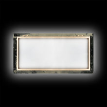 Load image into Gallery viewer, Cowboy Crossing River with Mountains, Framed Canvas Print for Western Living Room Decor, Ideal Bedroom Wall Art, Rustic Scene
