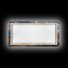 Load image into Gallery viewer, Colorful Desert Landscape with Tree Under Starry Sky, Stunning Framed Canvas Print, Living Room Art, Bedroom Decor, Southwestern Wall Art
