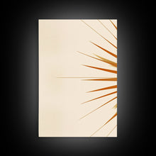 Load image into Gallery viewer, 3 Piece Framed Canvas Wall Art Sun With Rays, Mid Century Modern, Art Deco, Retro Wall Art, Shabby Chic Boho Wall Art for Bedroom
