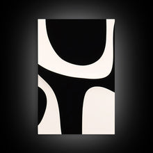 Load image into Gallery viewer, 3 Piece Framed Canvas Wall Art Abstract Geometric Shapes, Triptych Wall Decor, Cool Kitchen Art, Above Sofa Art, Unique Art, Abstract Decor
