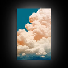 Cargar imagen en el visor de la galería, Cloud Wall Art Triptych 3 Piece Set Blue Wall Art Abstract Art Print Minimalist Wall Art Indigo Art Maximalist Deco Sky Wall Art Sky Print
