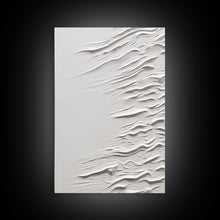 Load image into Gallery viewer, Triptych Framed Canvas Print Wall Art Set of 3 White Textured Effect Abstract Prints Modern Minimalist Wall Art Neutral Decor Impasto Effect

