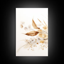 Carregar imagem no visualizador da galeria, Boho Style Minimalist Farmhouse 3 Piece Wall Art, White Background Wildflowers, Botanical Floral Art, Rustic Chic Decor
