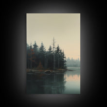 Carregar imagem no visualizador da galeria, Framed Canvas Wall Art Set of 3 Oil Painting Forest Tree Prints Minimalist Neutral Art Modern Farmhouse Wall Decor, Boho Art
