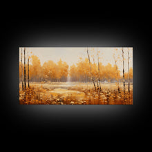 Carregar imagem no visualizador da galeria, Fall Centerpiece Landscape Painting Canvas Print, Autumn Decor, Fall Centerpiece, Fall Home Decor, Fall Wall Decor, Fall Home Decor
