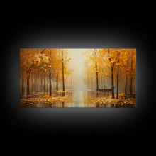 Carregar imagem no visualizador da galeria, Fall Centerpiece Landscape Painting Canvas Print, Autumn Landscape Decor, Fall Centerpiece Fall Home Decor, Fall Wall Decor, Fall Home Decor
