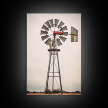 Cargar imagen en el visor de la galería, Rustic Farmhouse Home Decor, Windmill Photography Photo Print Art, Rustic Industrial Farmhouse Wall Art Picture, Country Landscape Picture
