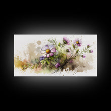 Carregar imagem no visualizador da galeria, Abstract Wildflower Meadow Painting, Colorful Vibrant Botanical Art Prints, Abstract Mixed Media flower Art, Extra Large Painting, Wall Art
