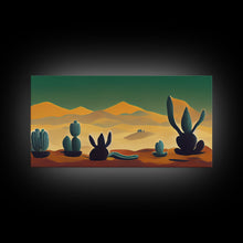 Load image into Gallery viewer, Pueblo style wall art, Arizona and Desert Cactus, canvas print
