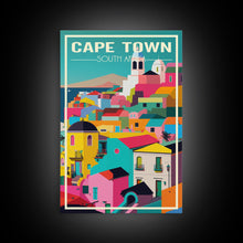 Carregar imagem no visualizador da galeria, Cape Town, South Africa Wall Art, Africa Travel Poster, Travel Wall Print, Travel Poster, Travel Wall Art, Canvas Wall Print
